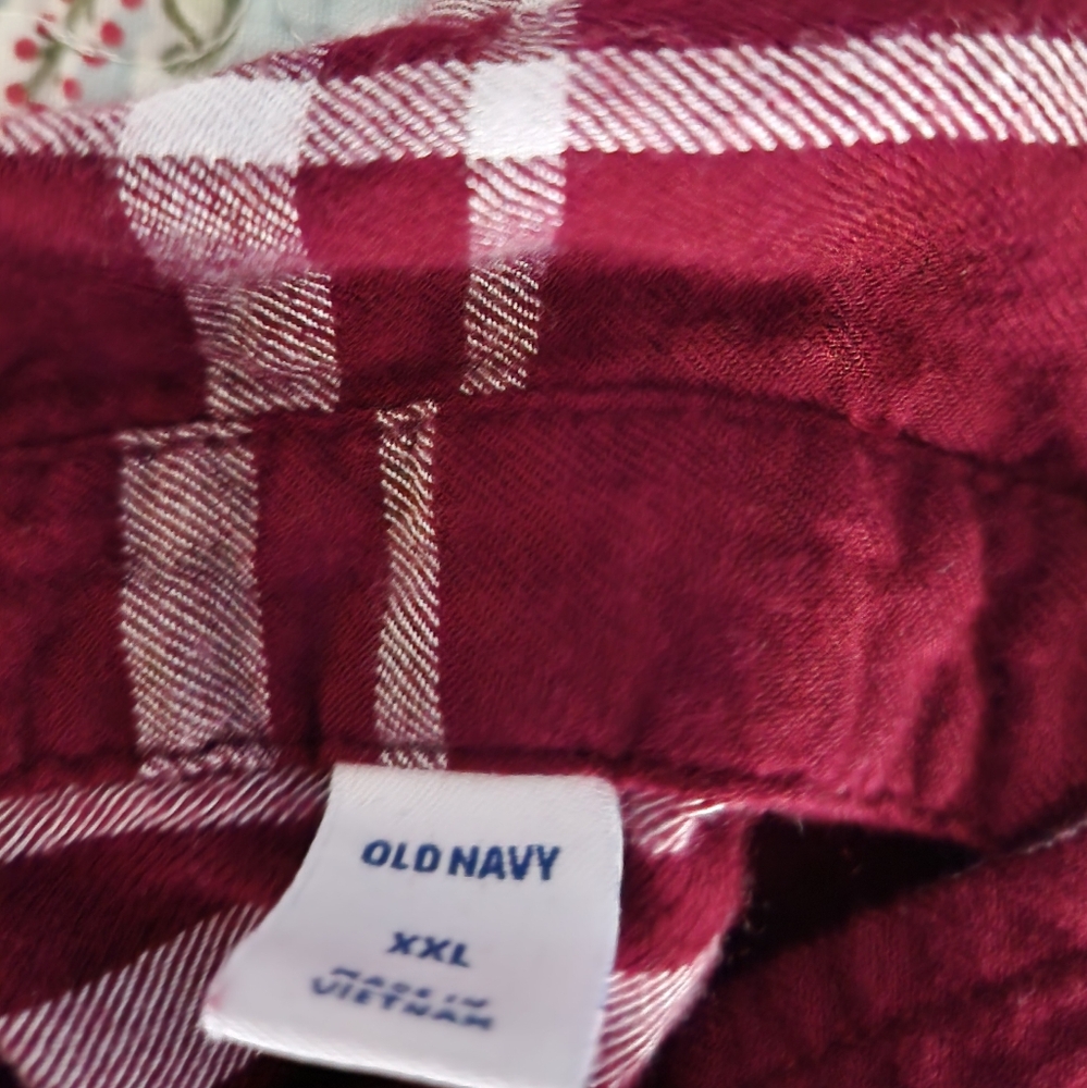 Old Navy Red Plaid Dress XXL